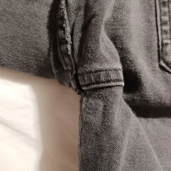 Free People Great Heights Fringed Hem Black Jeans Sz.29 Hardly Worn (A-72) - Picture 8 of 10